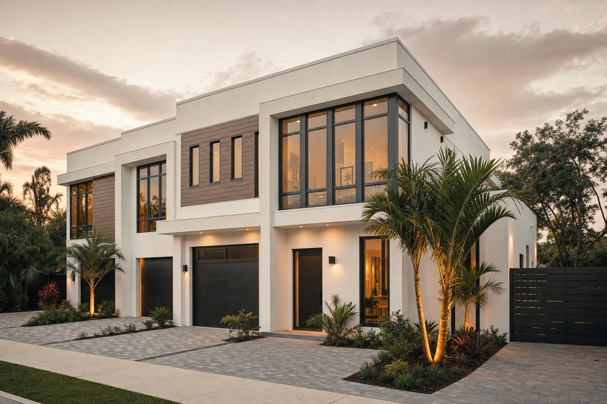Croissant Park Townhome — modern townhome in Fort Lauderdale, Florida
